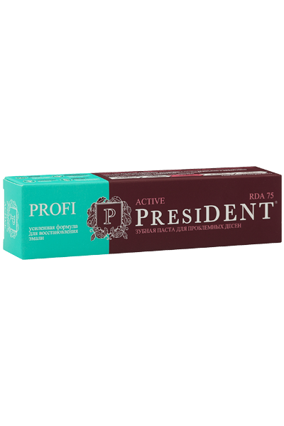 Зубная паста PRESIDENT®PROFI Active 50мл